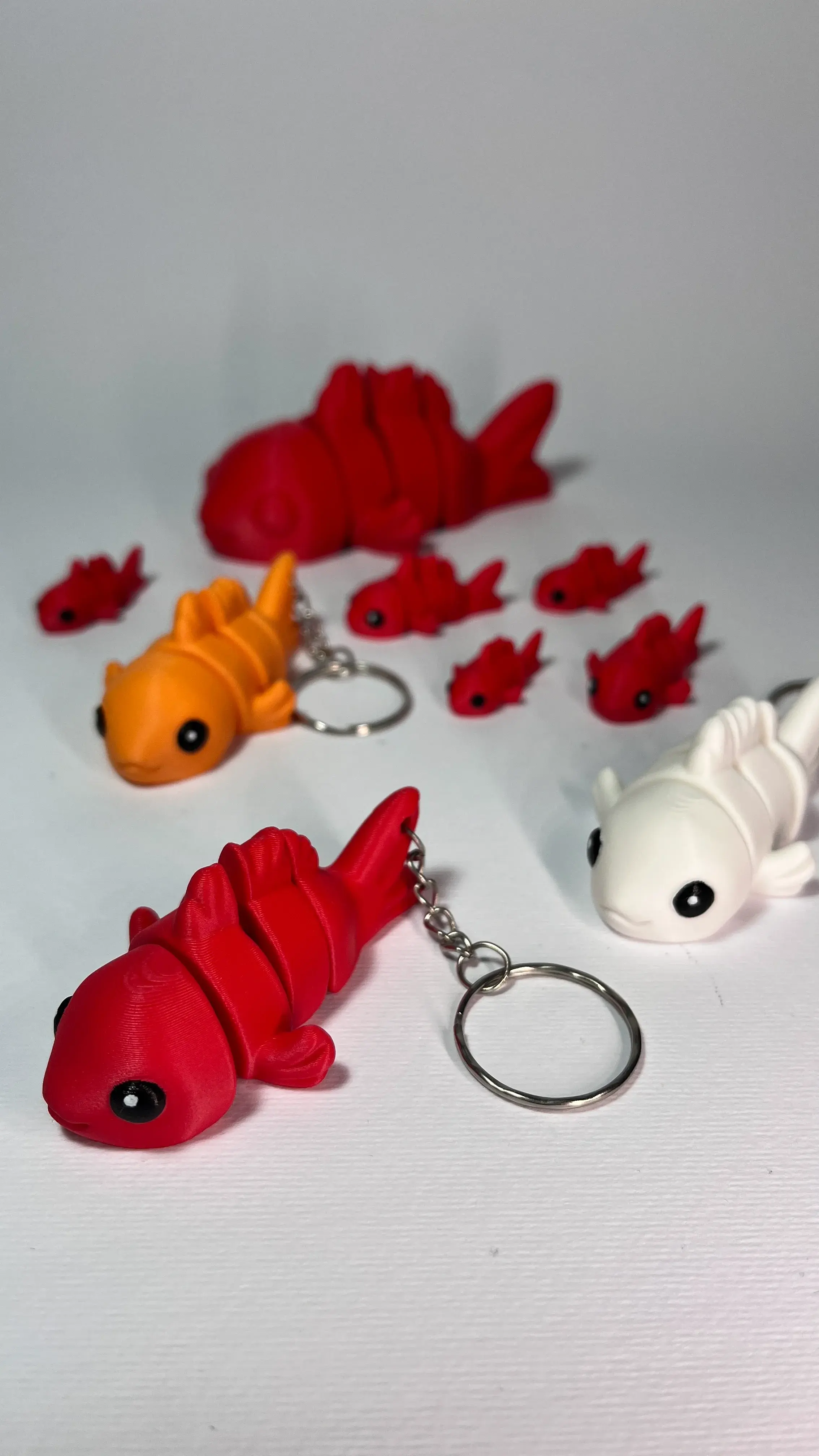 Cute Flexi Goldfish (Toy, Keychain & Magnet)
