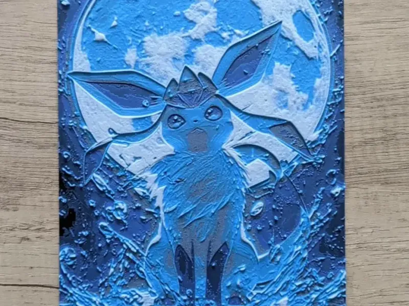Glaceon under the Moon ( Hueforge )
