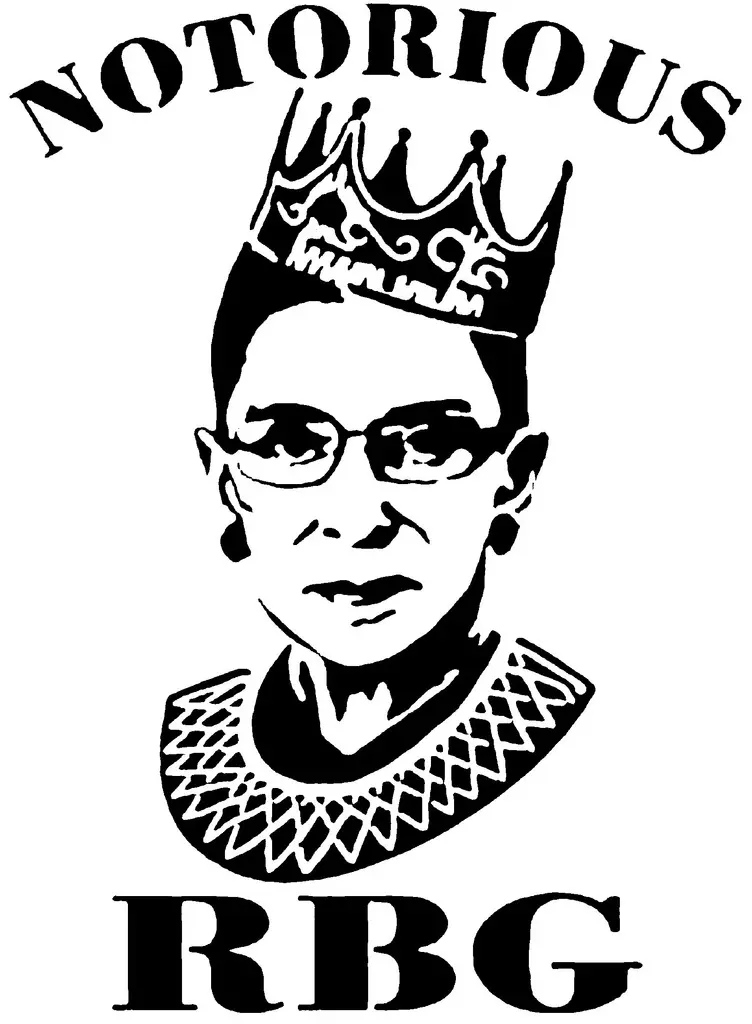 Ruth Bader Ginsburg stencil