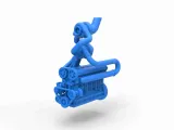 Twin Turbo straight-six engine Version 3 Scale 1:25-1