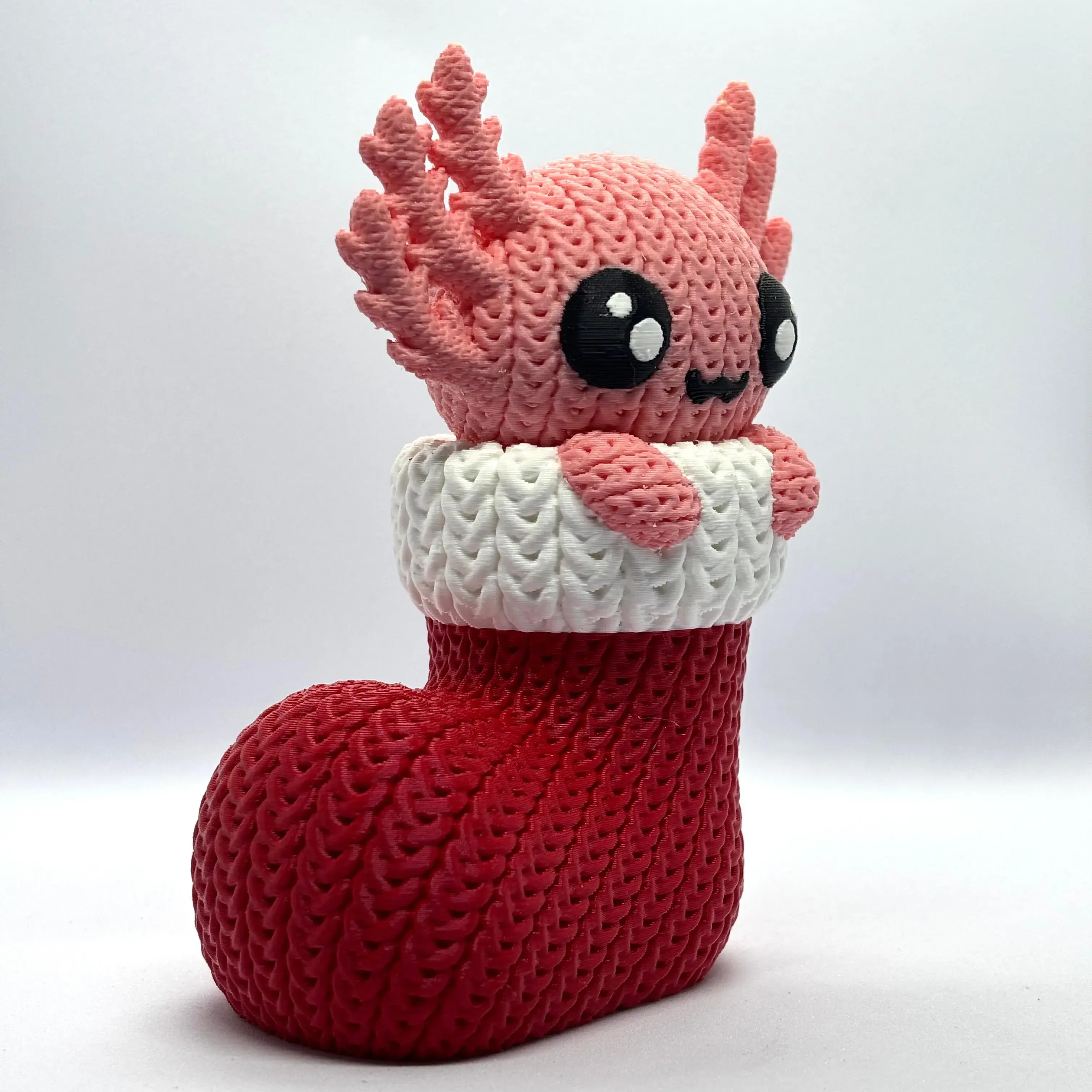 Knitted Christmas Axolotl