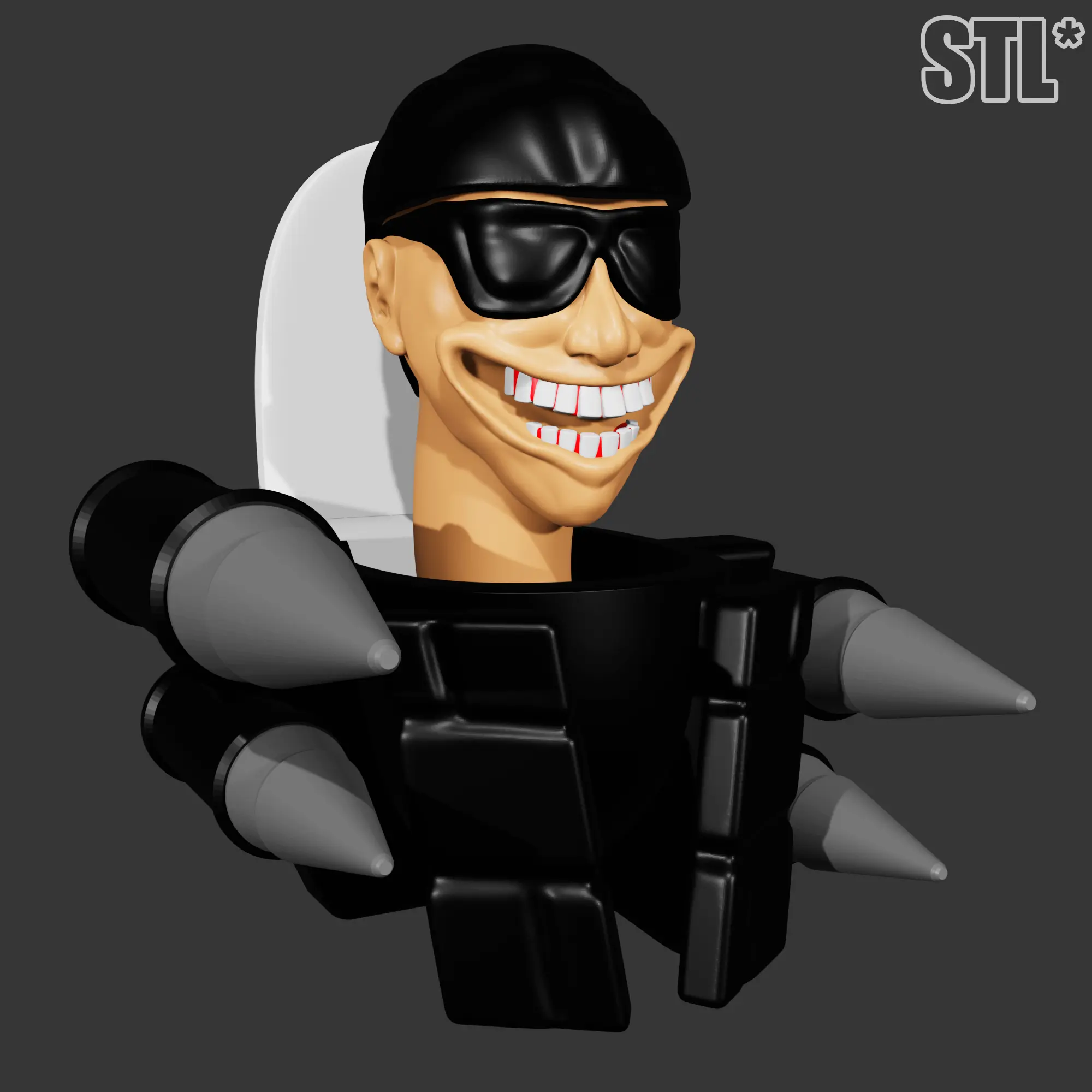 SKIBIDI TOILET - MISSILE SUNGLASSES TOILET | 3D FAN ART