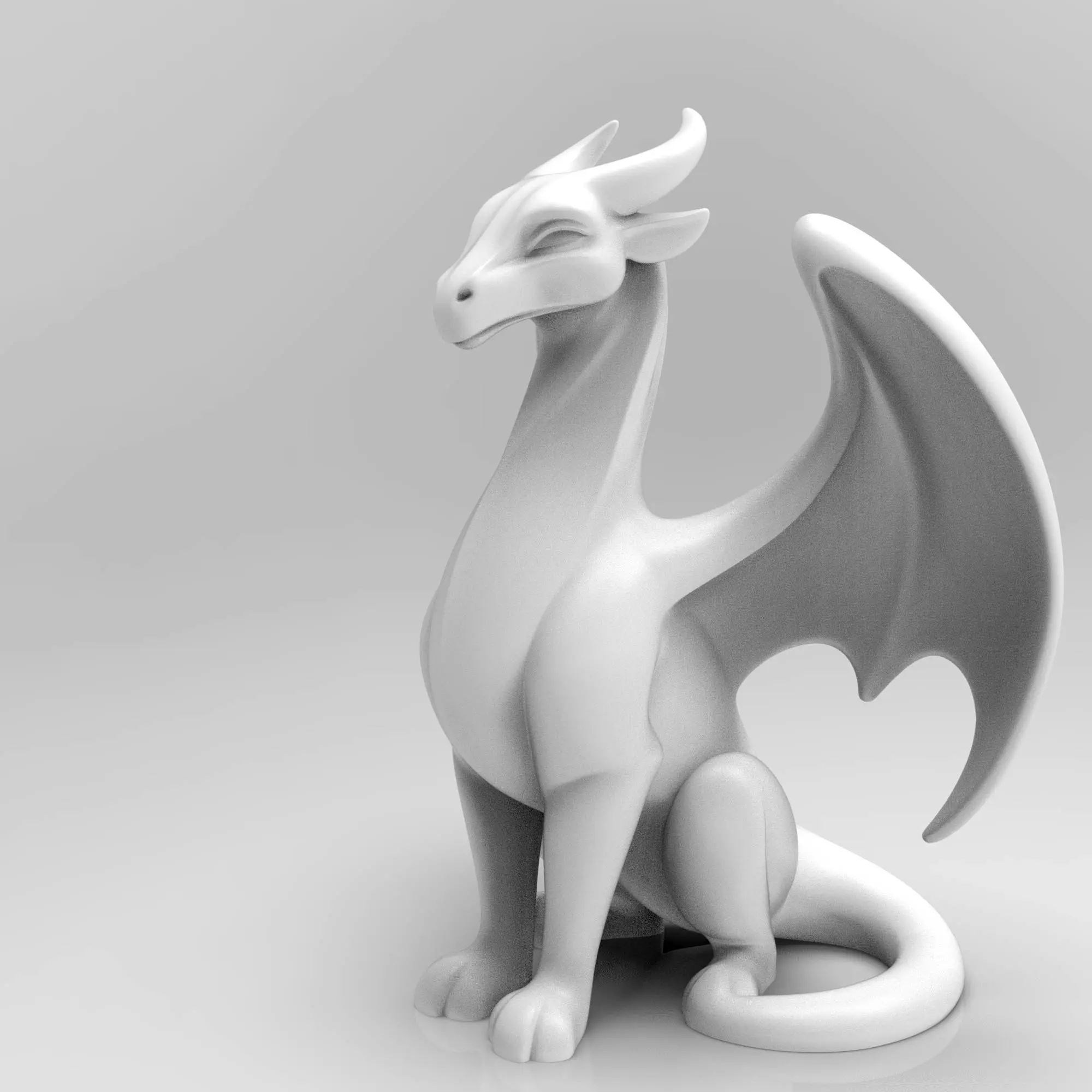 Mystical Dragon minimalist sculpture