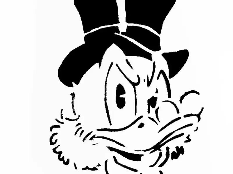 استنسل Scrooge Mcduck البخيل