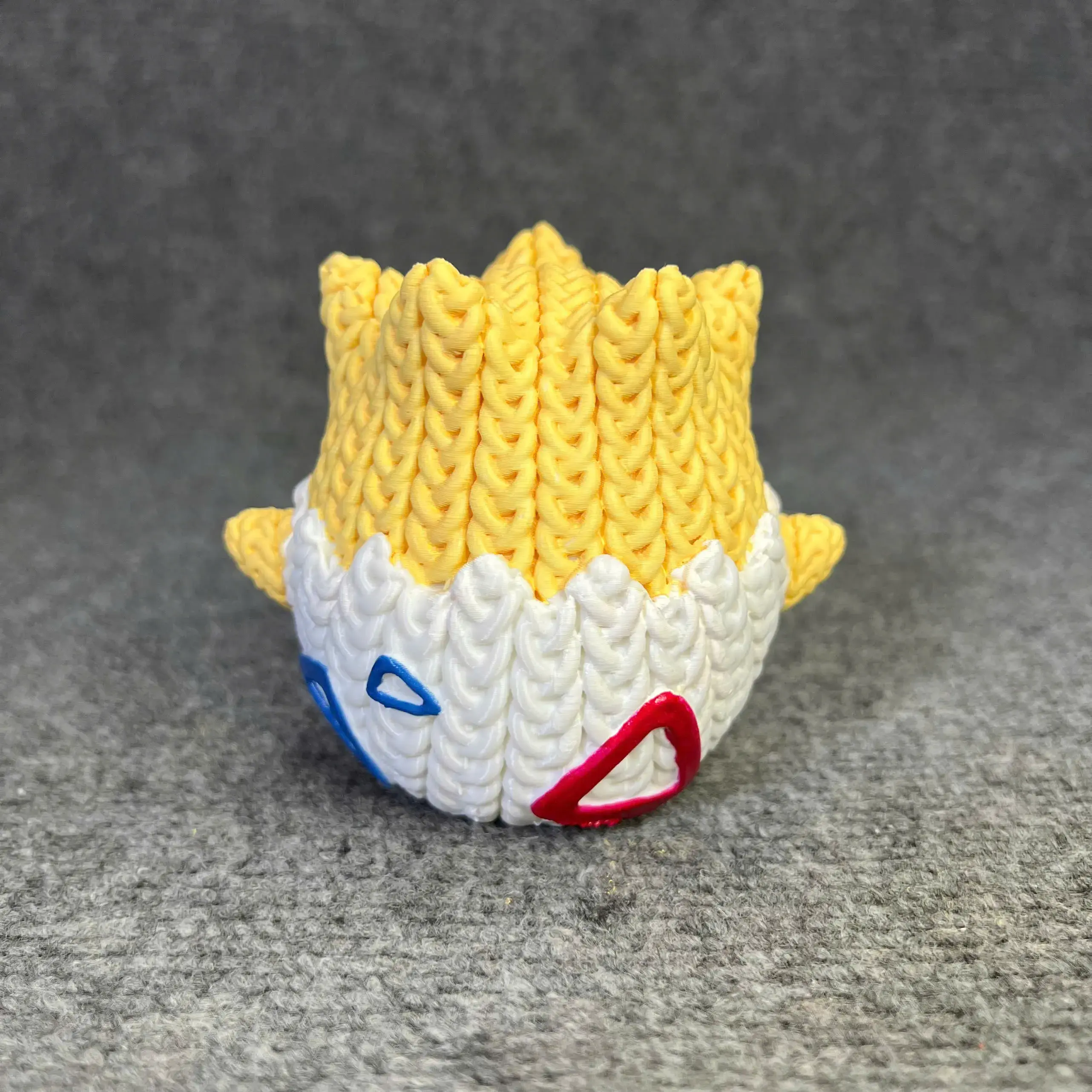 Pokemon Togepi Crochet Knitted - STL & 3mf Multicolor