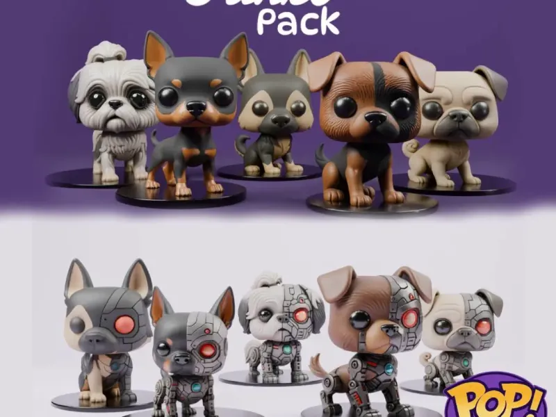 Pets Dogs Funko Pop Pack 10 model!