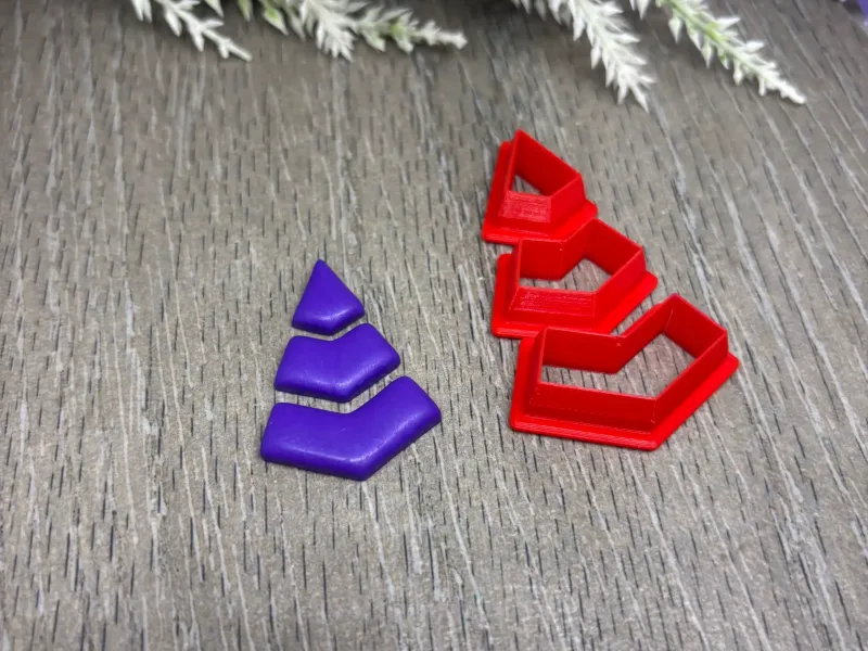 CHEVRON CLAY CUTTER SET