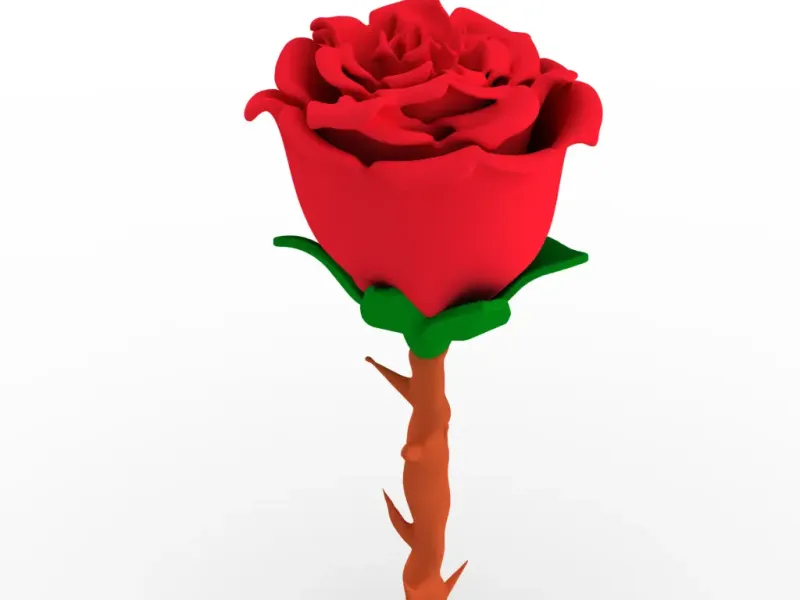 rose flower- for printing optimized design
