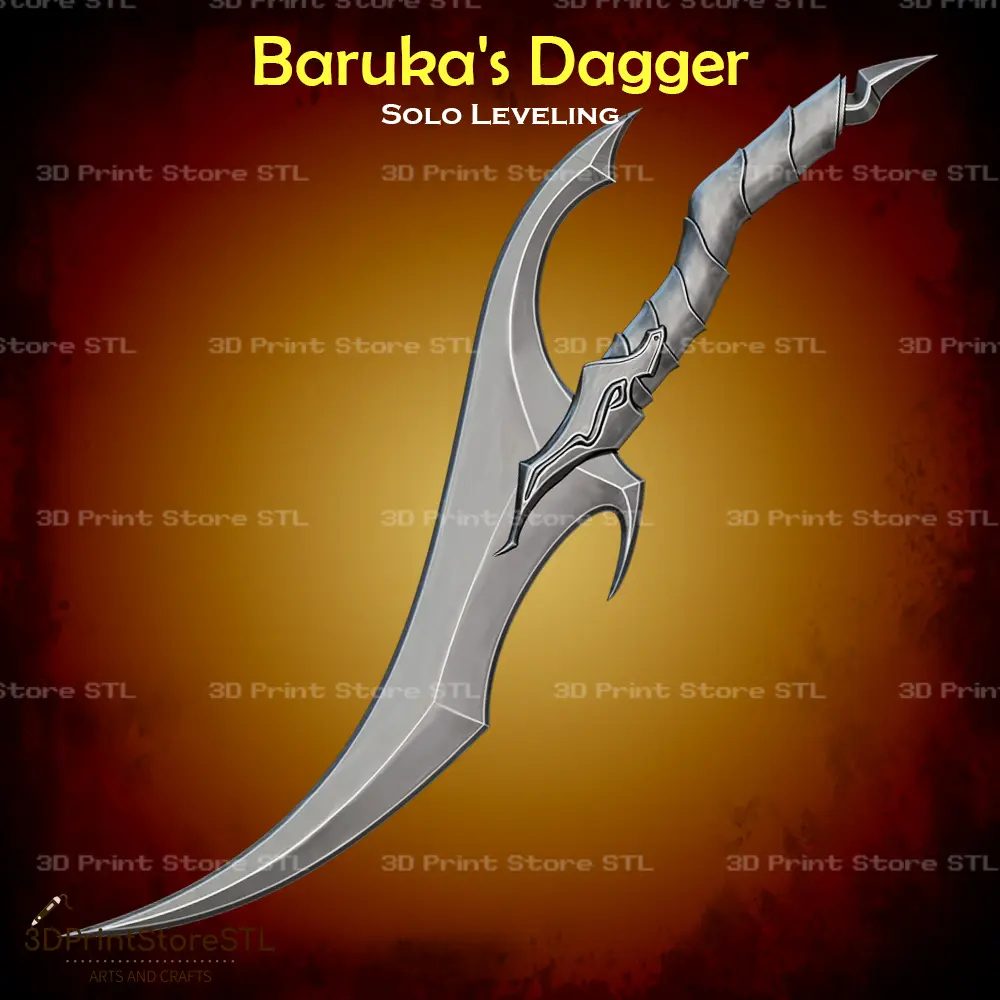 Baruka Dagger Cosplay Solo Leveling - STL File