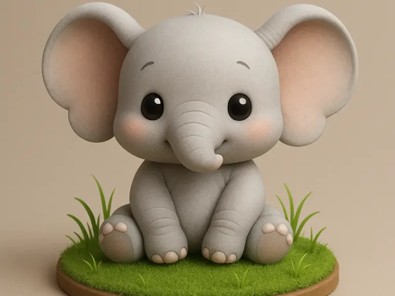 Elefante chibi