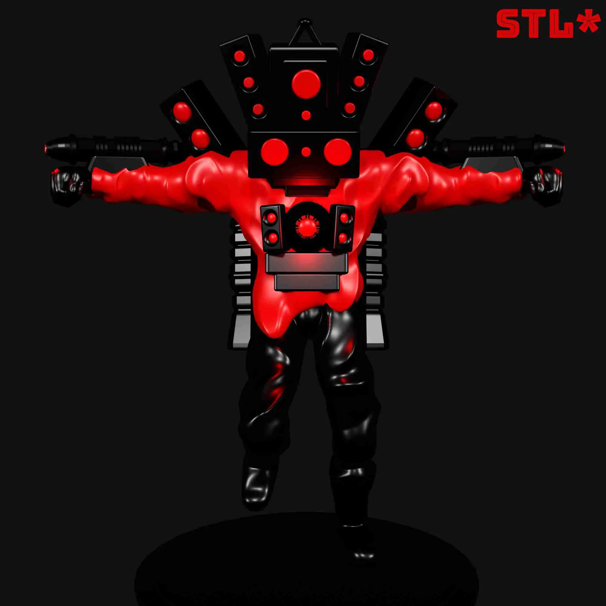 UPGRADED TITAN SPEAKERMAN FROM SKIBIDI TOILET | 3D FAN ART