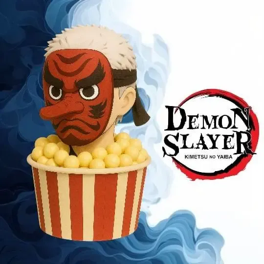 demon slayer urokodaki popcorn