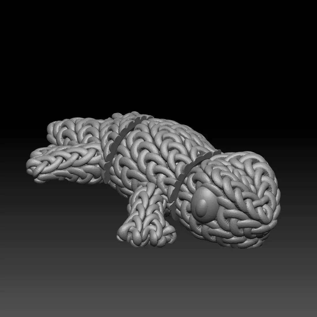 Knitted Flexi Gecko
