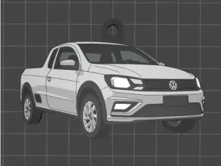 Volkswagen Saveiro Keychain