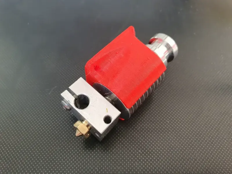 Carcasa del ventilador del hotend V6 Dragon con holgura para el cable del calentador