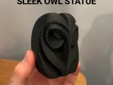 Sleek Owl Statue-0
