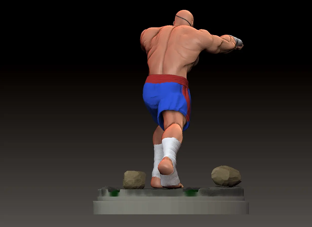 Sagat (Classic) figure from Street Fighter Saga