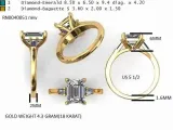 BAGUE CONIQUE AVEC ÉMERAUDE-0