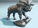 Low Poly Lion-1