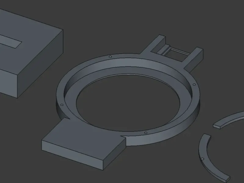 WaveShare ESP32-P4 4" Circular Display HMI Bench Stand