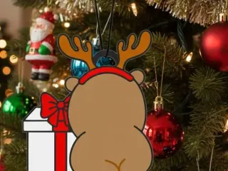 Capibara Navideño de espalda
