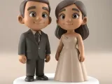 Cute Wedding Couple STL Model-0