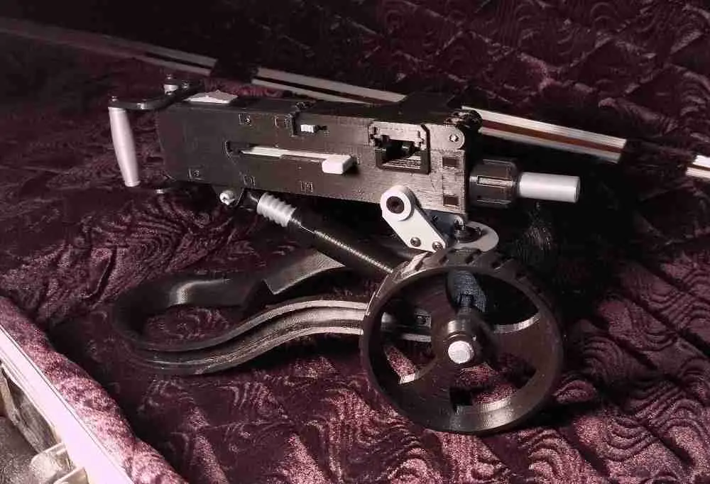 LMG belt fed 22lr model with turret