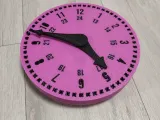Teaching clock with lifting numbers-0