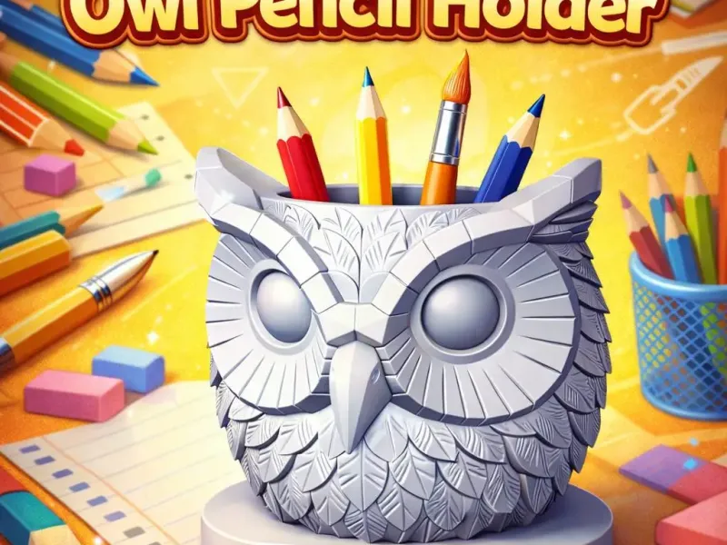 Búho Pencil Holder