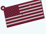 American Flag Keychain-1
