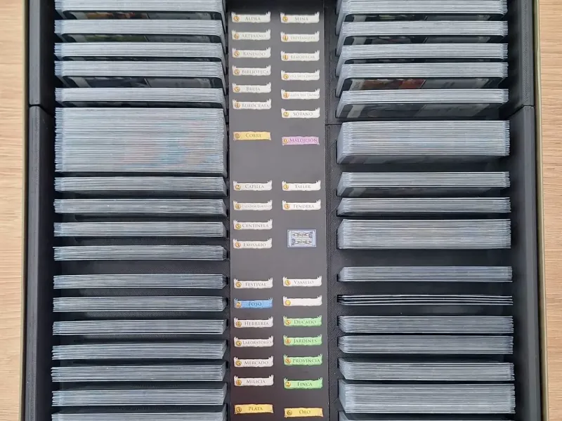 Dominion Base Game Juego Base Box Insert Sleeved Cards