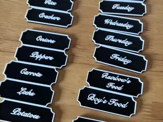 Old fashioned tags