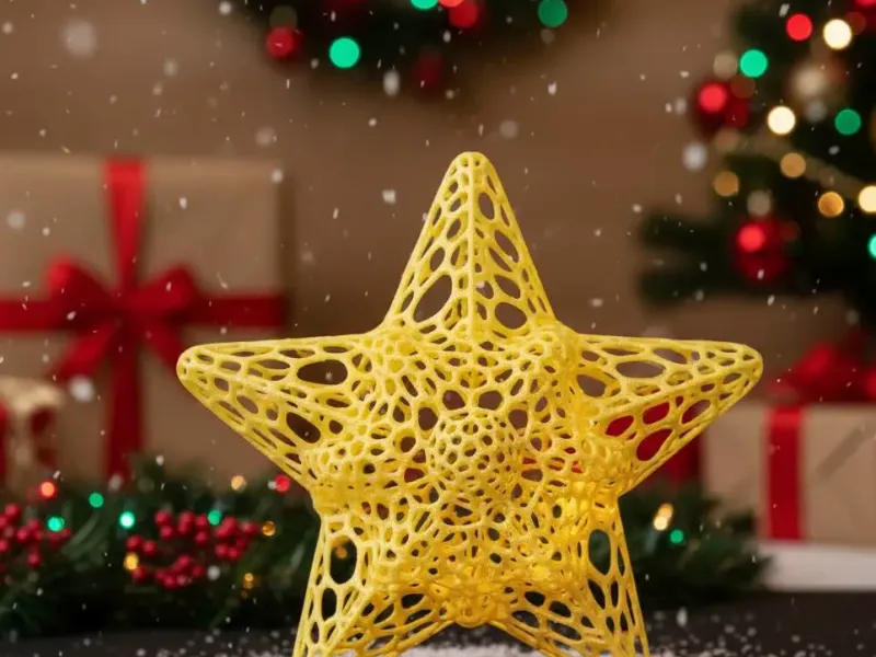 Star christmas - voronoi