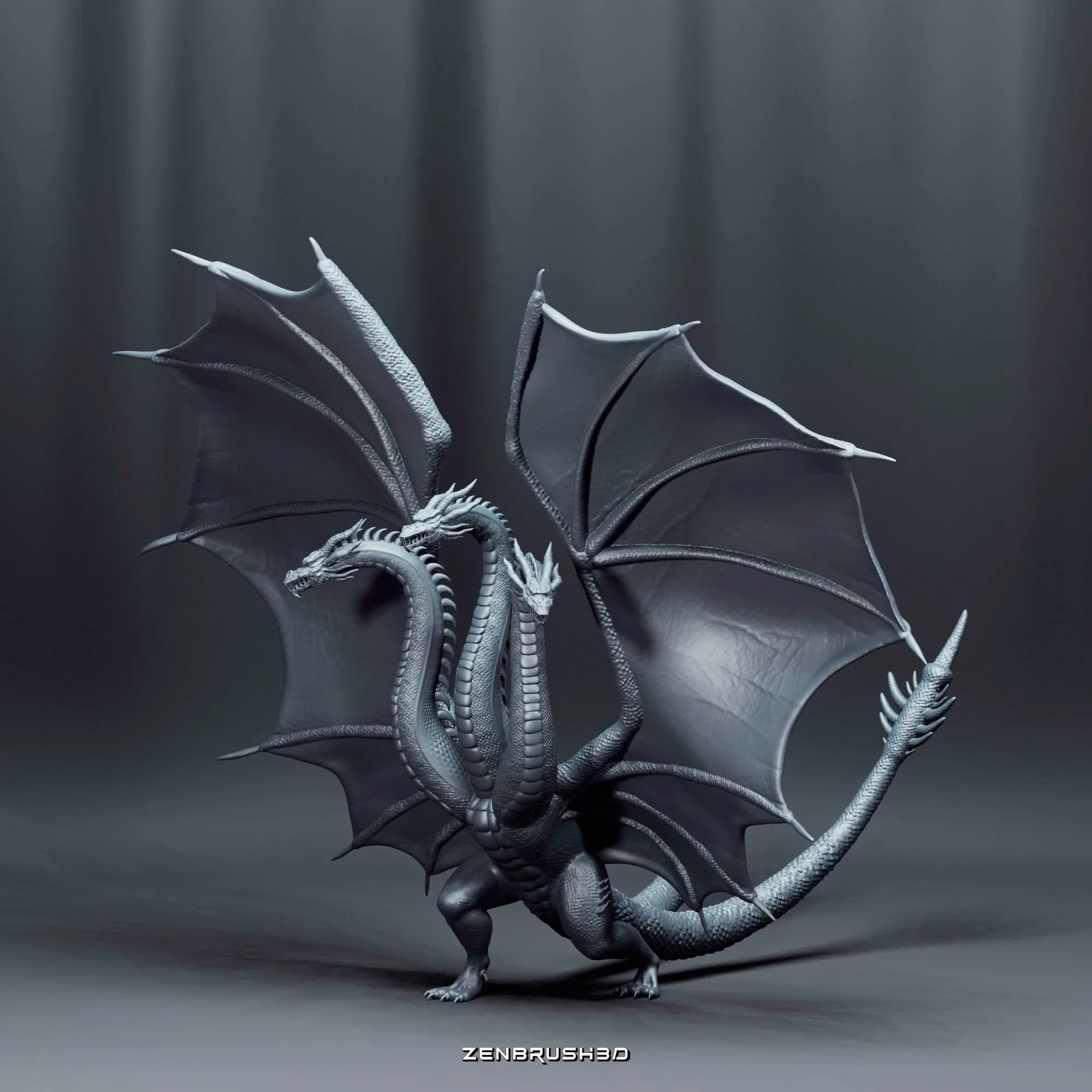 KING GHIDORAH - GODZILLA 3D PRINTING