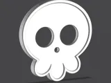 BUTTON - OCTO SKULL-2