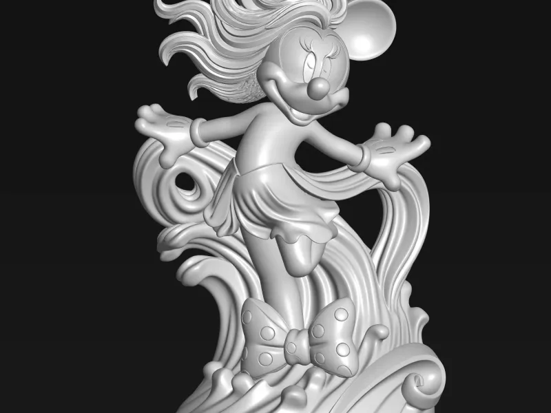 disney cartoon minnie mouse model
