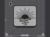 Sunset Line Art Decor – 3D Printable Decoration-1