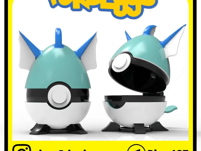 POKEBALLS VAPOREON EASTER EGG WITH HINGE
