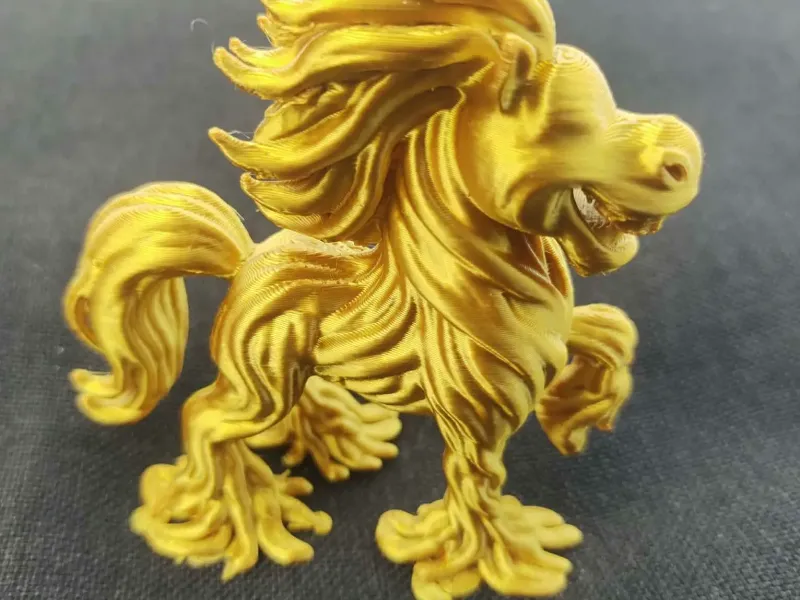 Vein-wood Happy Horse Sculpture With Flowing Mane