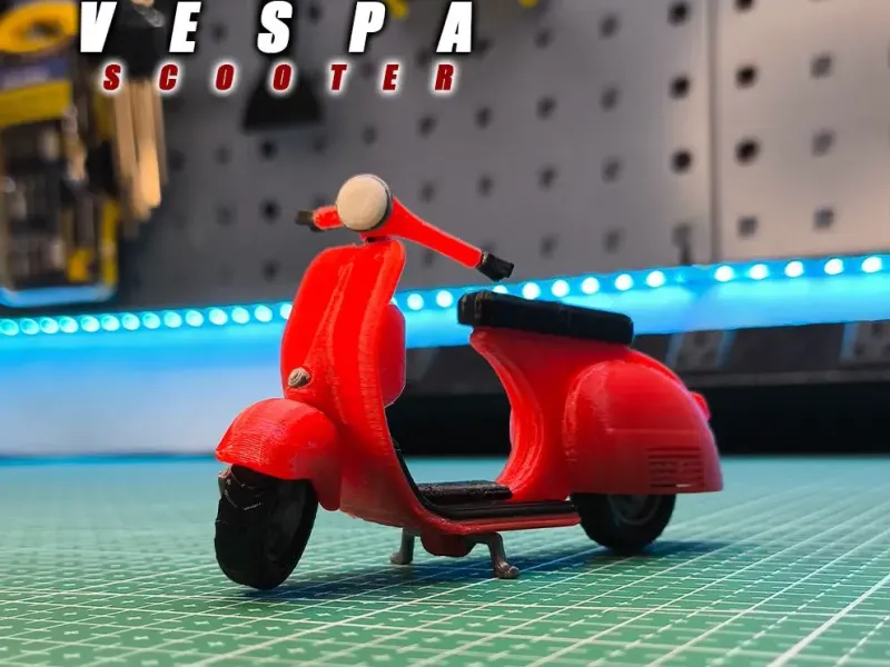 Classic Vespa Scooter | Easy Assembly (Por Partes)
