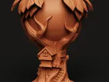 Spooky Tree House Planter | Gothic Tree Pot | Halloween-5