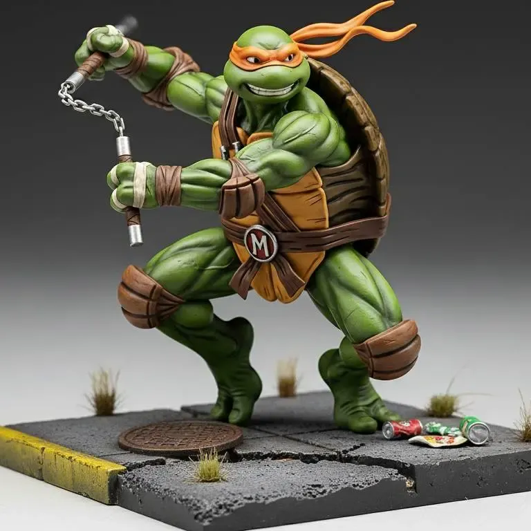 tartarughe ninja michelangelo v2