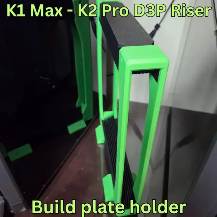 K2 Pro Chain Riser 3D Printer Files | 3MF File | K1 Max K2 Pro Side mount Build plate ...