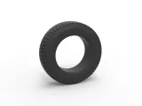 Semi truck tire 6 Scale 1:25-0