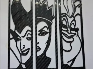 stencil malas disney