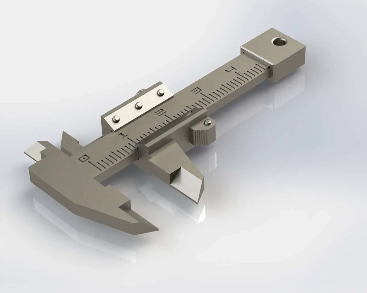 Mini Vernier Caliper 3D Model