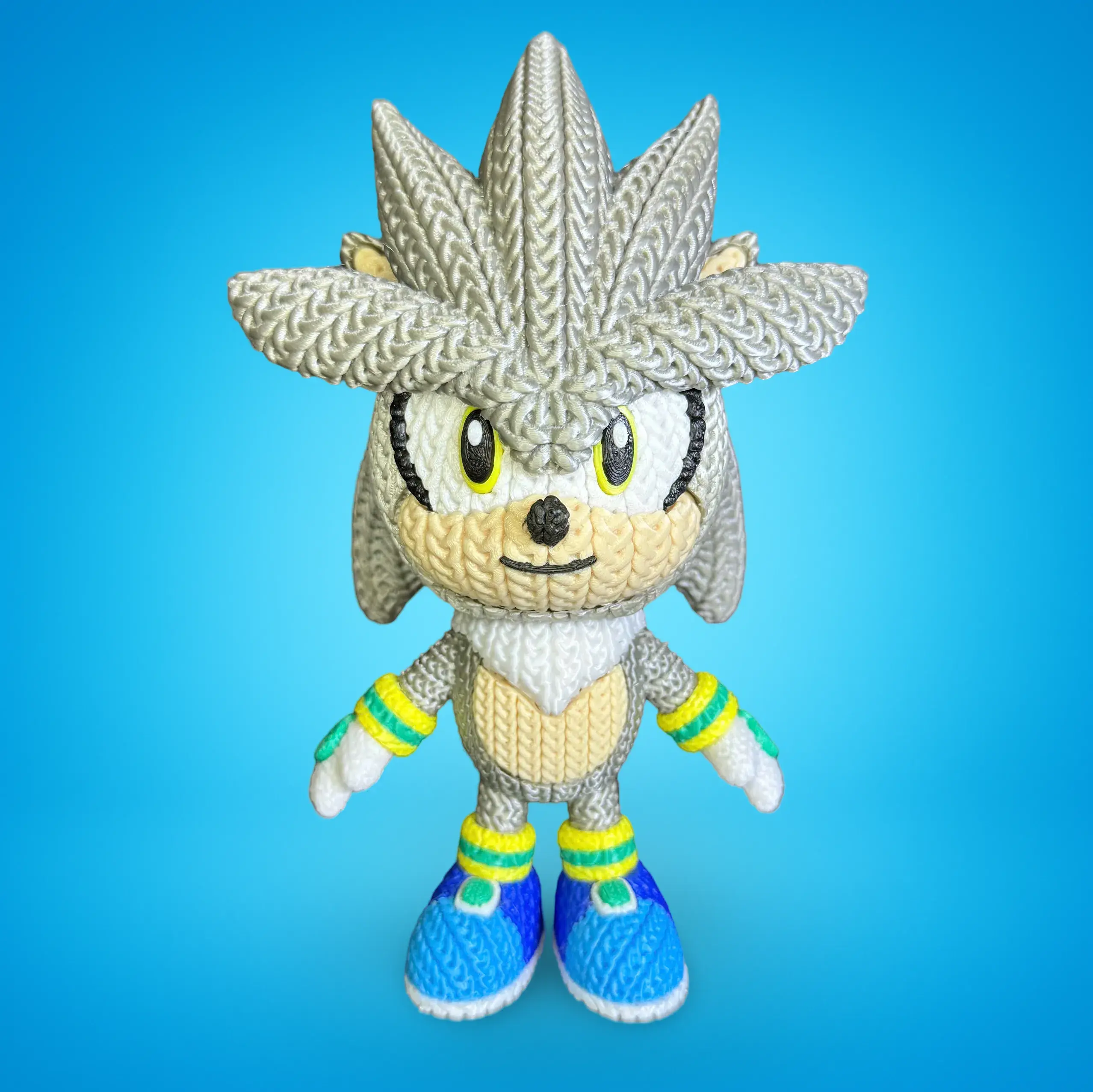 Silver the Hedgehog Crochet - Knitted - Multiparts