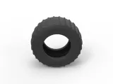 Tire of Vintage Pulling tractor Version 4 Scale 1:25-6