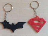 Superman & Batman Keychains-0