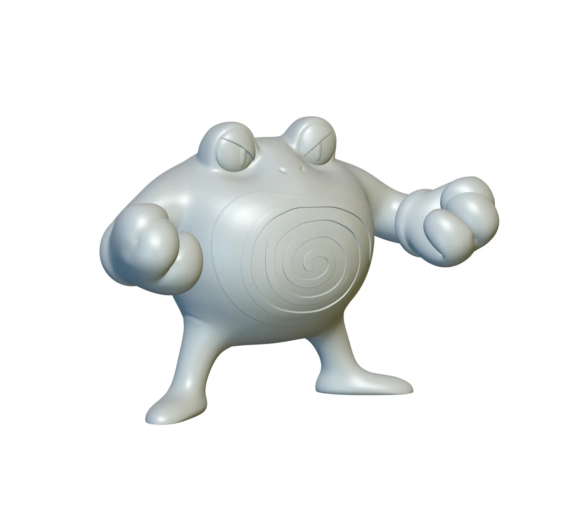 Pokemon Poliwrath #62 - Ready For 3D Printing! | 3D Models Download ...